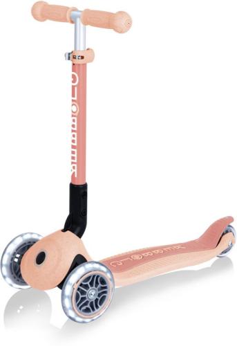 Globber Mini Scooter JUNIOR Foldable Lights Eco - peach von Globber