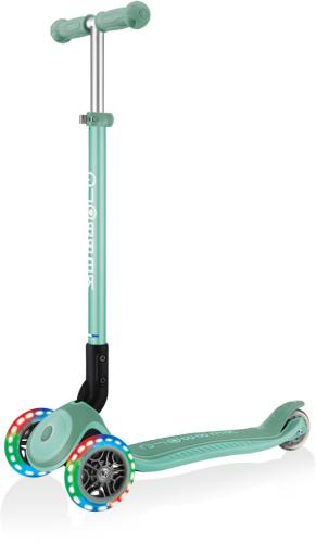 Globber Mini Scooter Primo Foldable Plus Lights - mint von Globber