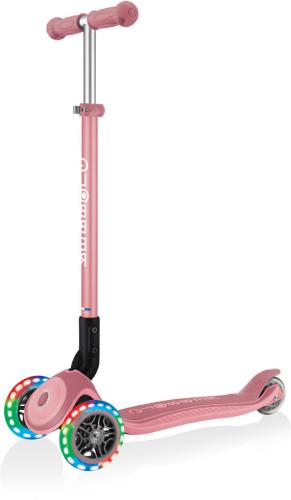 Globber Mini Scooter Primo Foldable Plus Lights - pastel pink von Globber