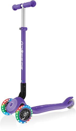 Globber Mini Scooter Primo Foldable Plus Lights - violet von Globber