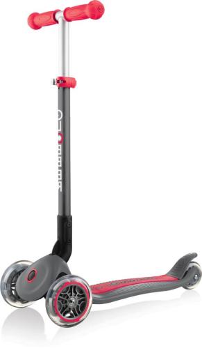 Globber Mini Scooter Primo Foldable - grau-rot von Globber