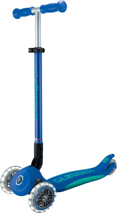 Globber Primo Foldable Plus Lights Mini Scooter blau von Globber