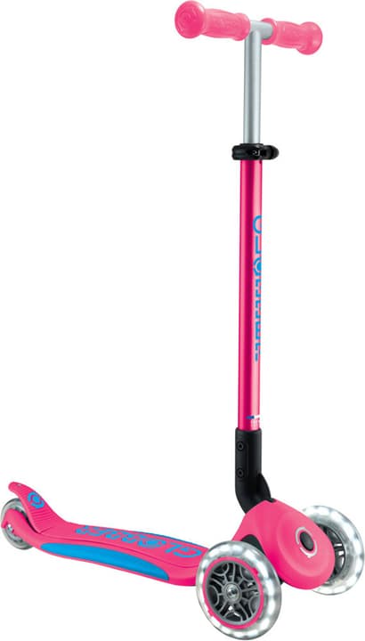 Globber Primo Foldable Plus Lights Mini Scooter pink von Globber