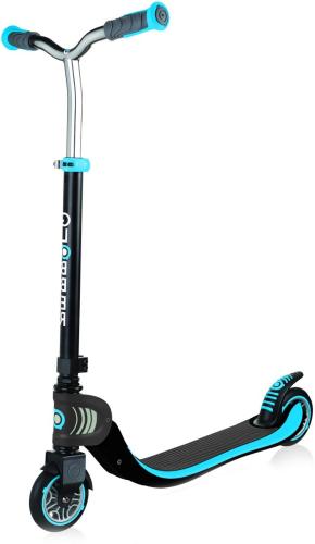 Globber Scooter Flow 125mm Foldable - schwarz-himmelblau von Globber