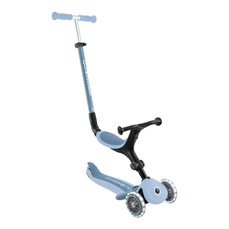 Scooter 3in1 Go-Up active ECO mit Leuchtrollen blaubeere von Globber