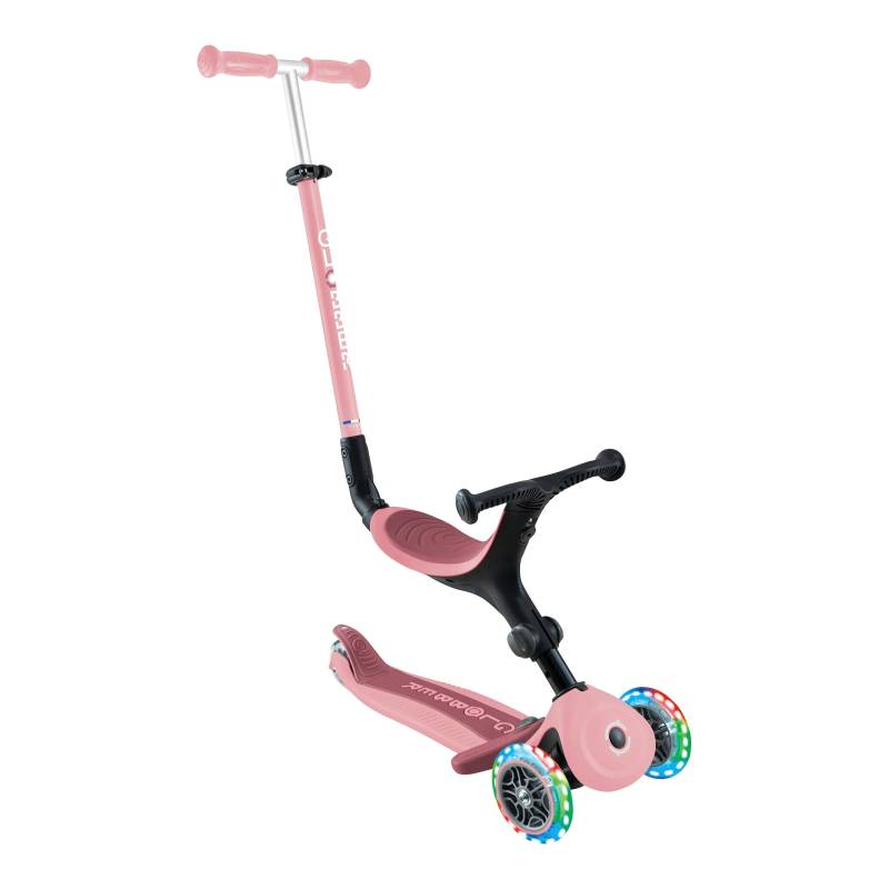 Scooter 3in1 Go-Up active mit Leuchtrollen von Globber