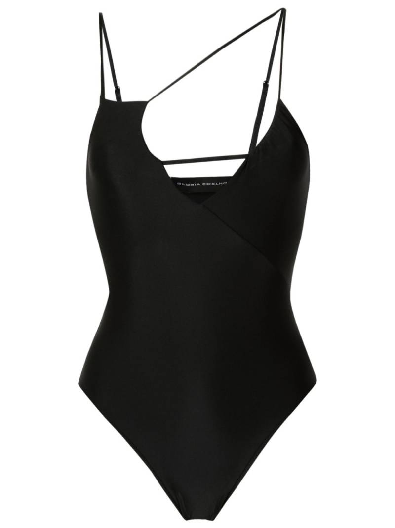 Gloria Coelho asymmetric-design swimsuit - Black von Gloria Coelho