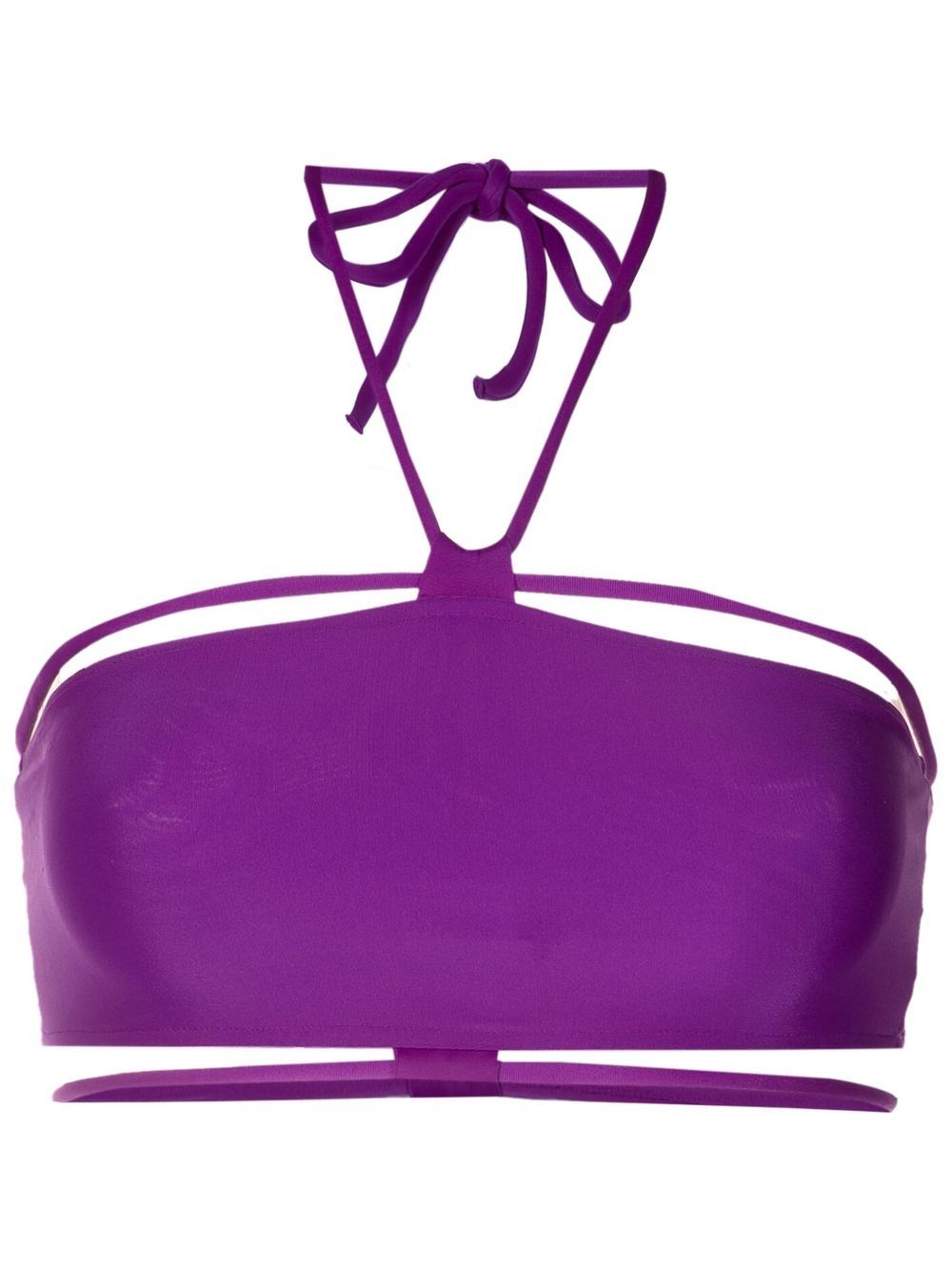 Gloria Coelho bandeau tie bikini top - Purple von Gloria Coelho