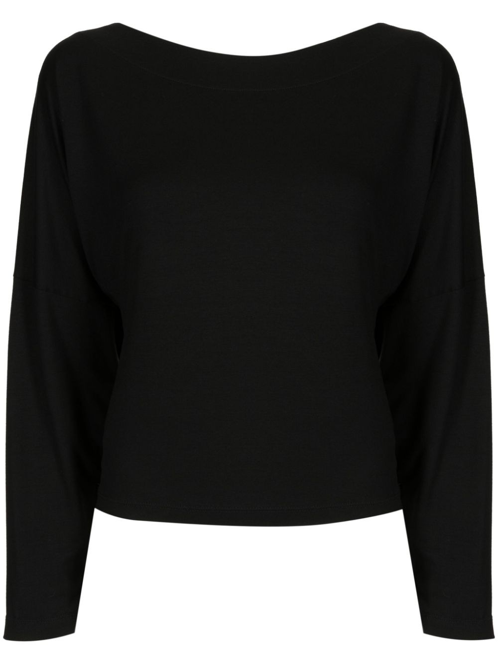 Gloria Coelho boat-neck long-sleeve T-shirt - Black von Gloria Coelho