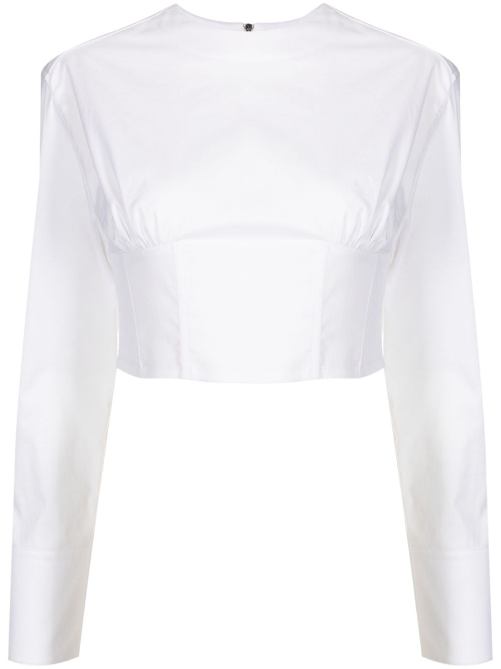 Gloria Coelho corset-panelled T-shirt - White von Gloria Coelho