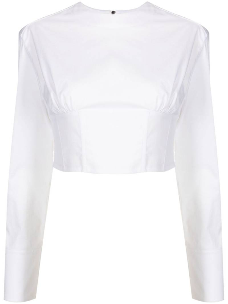 Gloria Coelho corset-panelled T-shirt - White von Gloria Coelho