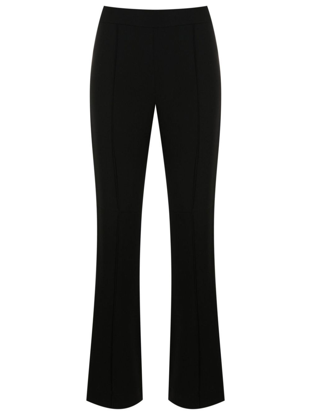 Gloria Coelho crepe flared trousers - Black von Gloria Coelho