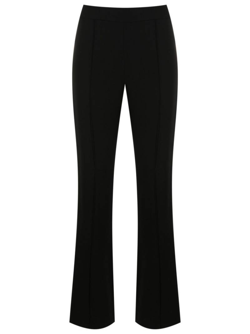 Gloria Coelho crepe flared trousers - Black von Gloria Coelho