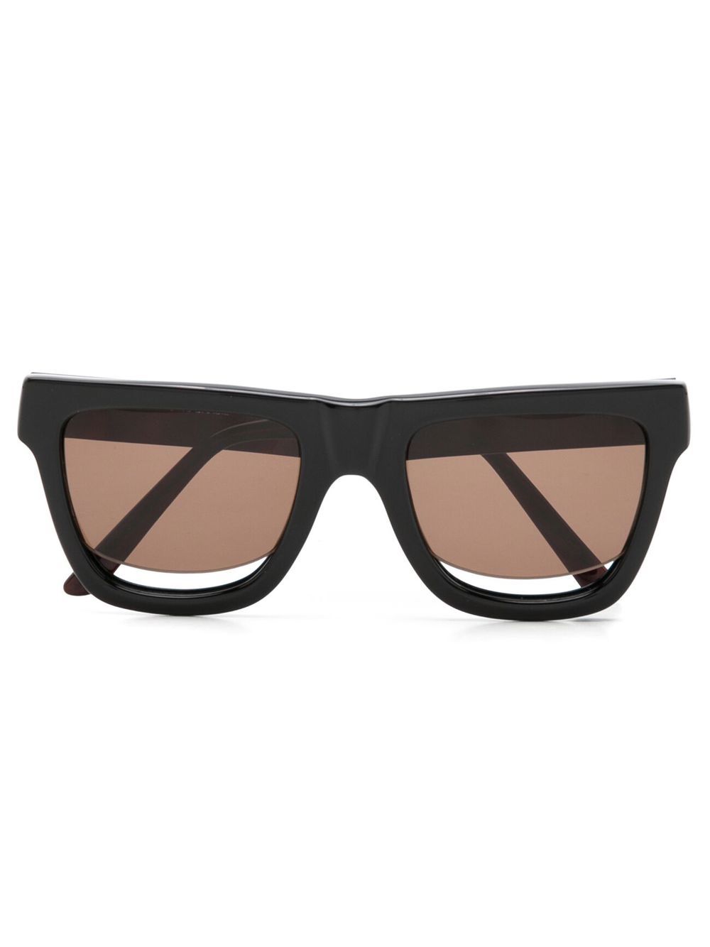 Gloria Coelho cut-out lense detail sunglasses - Black von Gloria Coelho