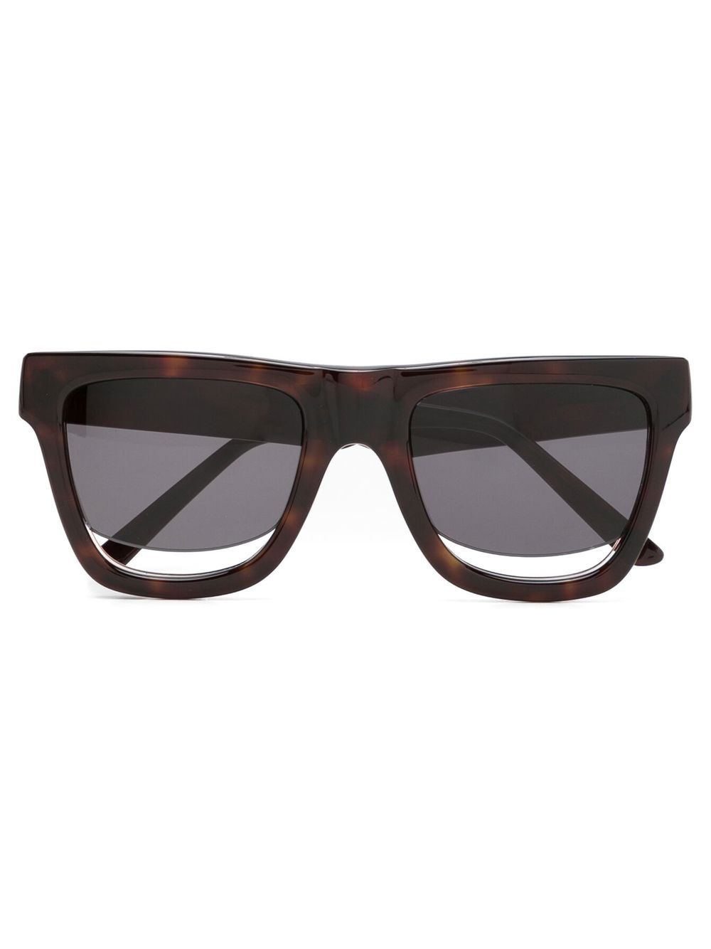 Gloria Coelho cut-out lense detail sunglasses - Brown von Gloria Coelho