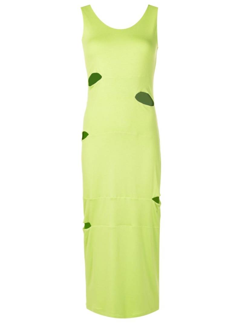 Gloria Coelho cut-out midi dress - Green von Gloria Coelho