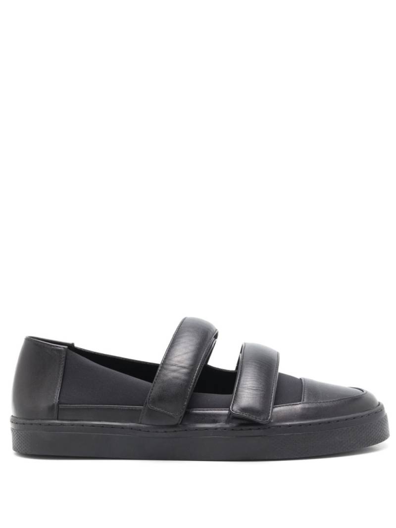 Gloria Coelho double-strap faux-leather sneakers - Black von Gloria Coelho