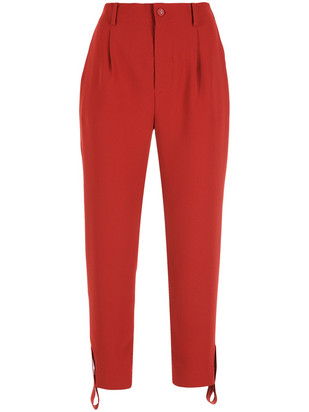 Gloria Coelho draped strap crop trousers - Red von Gloria Coelho