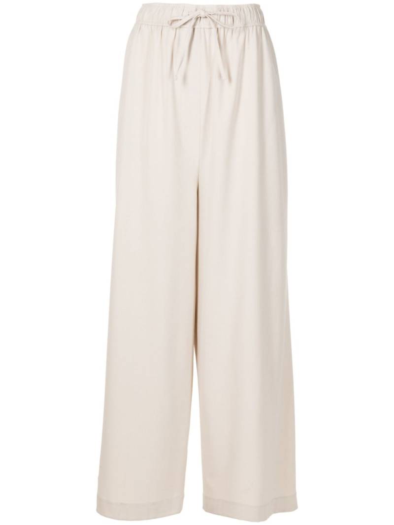 Gloria Coelho drawstring palazzo pants - Neutrals von Gloria Coelho