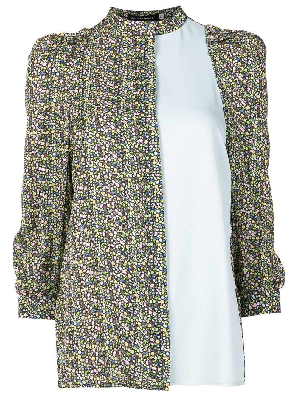 Gloria Coelho floral-print long-sleeved blouse - Green von Gloria Coelho