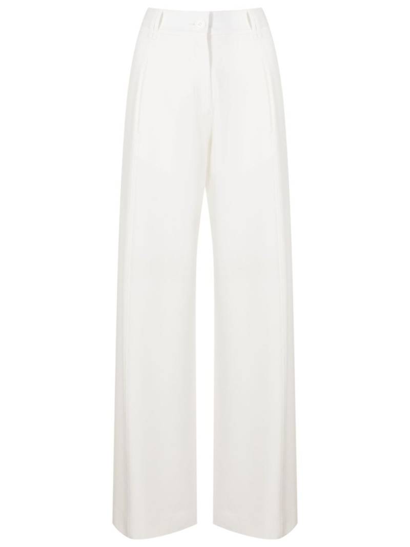 Gloria Coelho high-waisted wide-leg trousers - White von Gloria Coelho