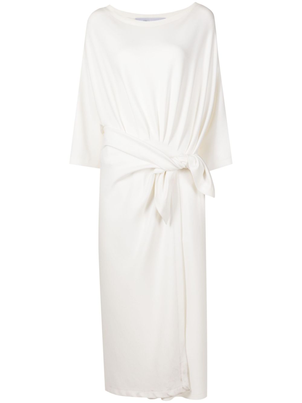 Gloria Coelho knot-detail midi dress - White von Gloria Coelho