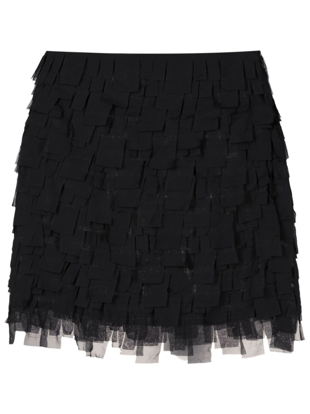 Gloria Coelho layered high-waisted skirt - Blue von Gloria Coelho