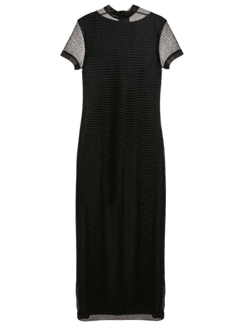 Gloria Coelho mesh tube midi dress - Black von Gloria Coelho