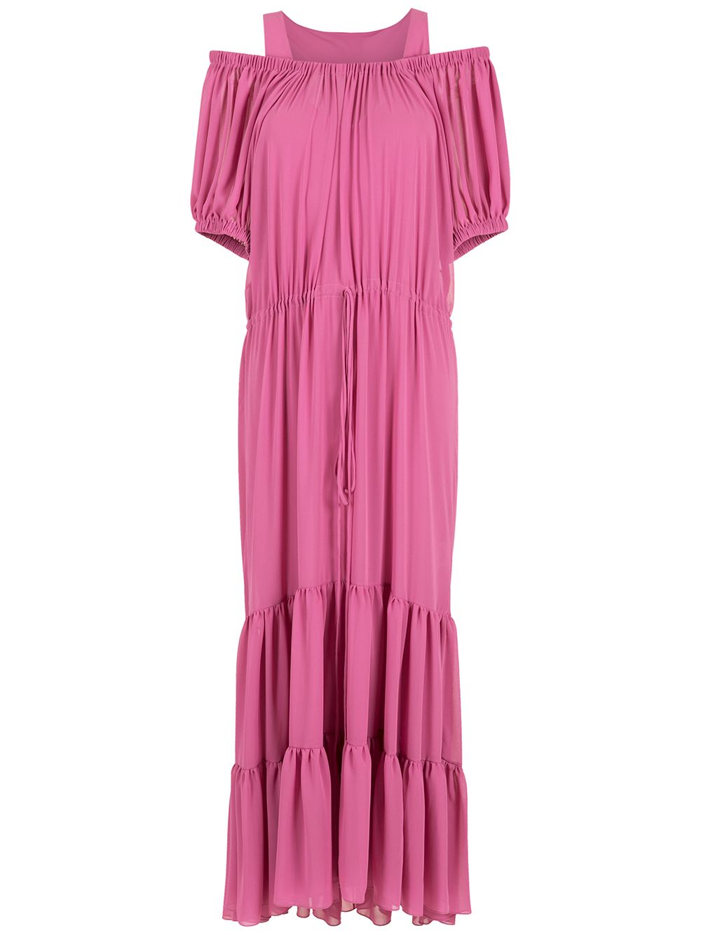 Gloria Coelho off-shoulder tiered dress - Pink von Gloria Coelho