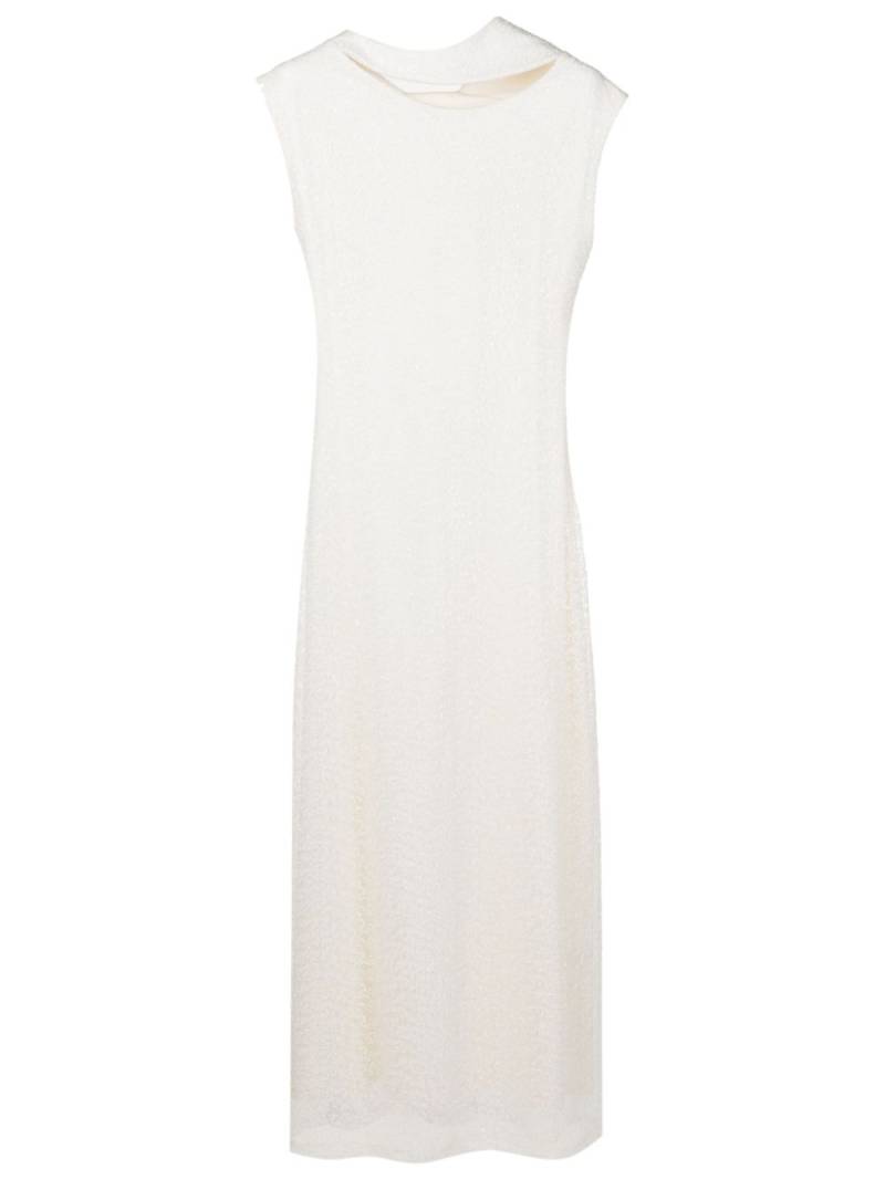 Gloria Coelho sequin-embellished asymmetric-neck dress - White von Gloria Coelho