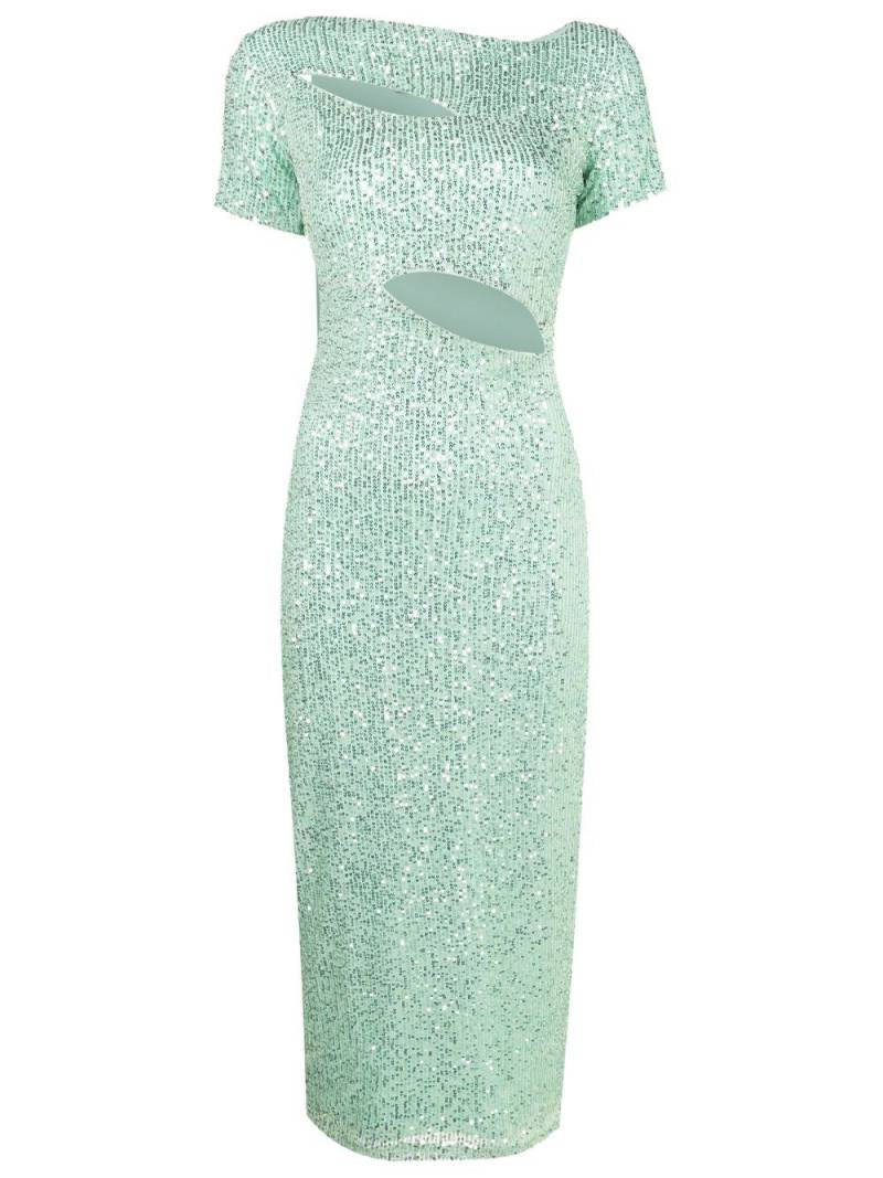 Gloria Coelho sequin-embellished cut-out dress - Green von Gloria Coelho