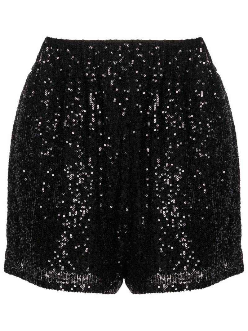 Gloria Coelho sequin-embellished short shorts - Black von Gloria Coelho