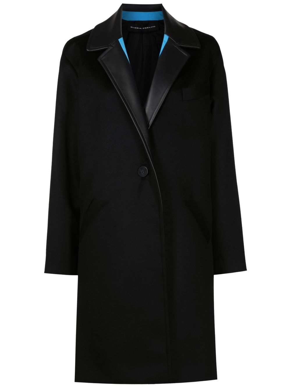 Gloria Coelho single-breasted coat - Black von Gloria Coelho