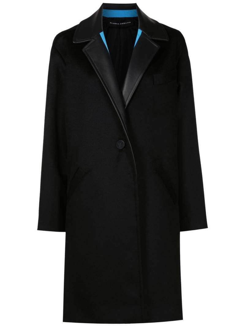 Gloria Coelho single-breasted coat - Black von Gloria Coelho