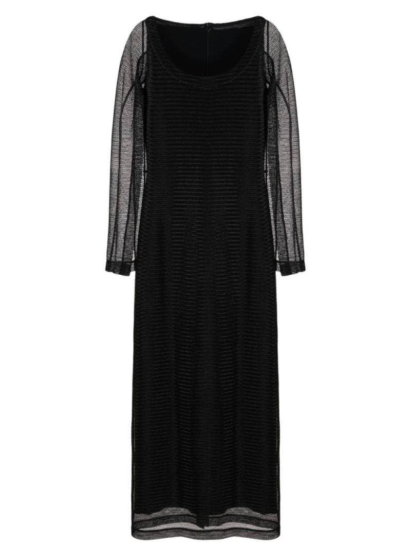 Gloria Coelho slit-sleeve mesh dress - Black von Gloria Coelho