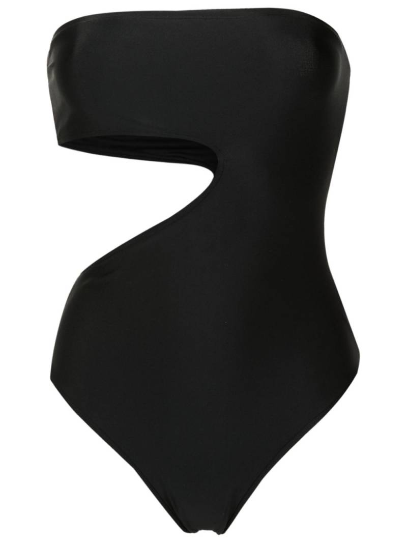 Gloria Coelho strapless cut-out swimsuit - Black von Gloria Coelho