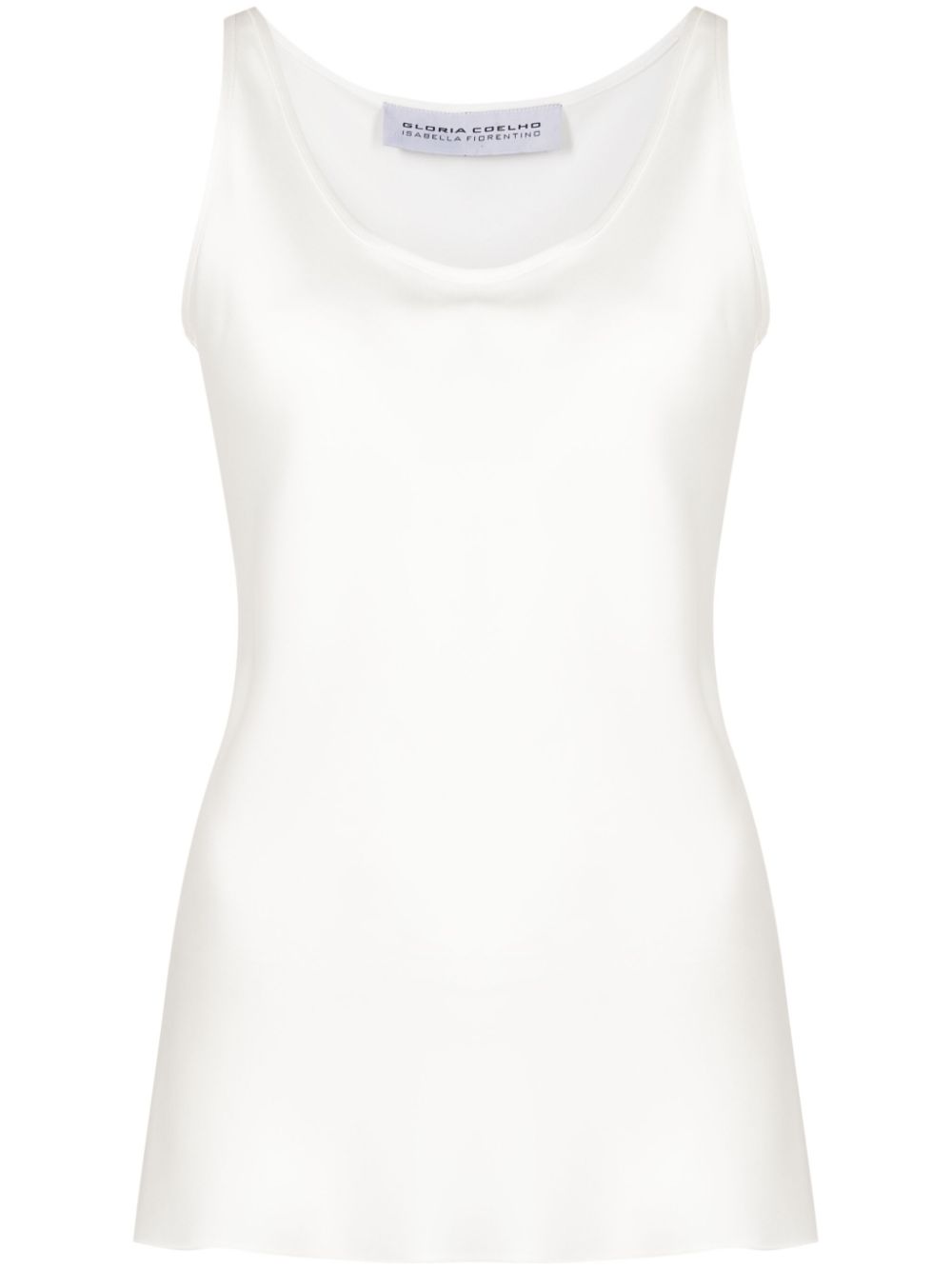 Gloria Coelho x Isabella Fiorentino crepe tank top - White von Gloria Coelho