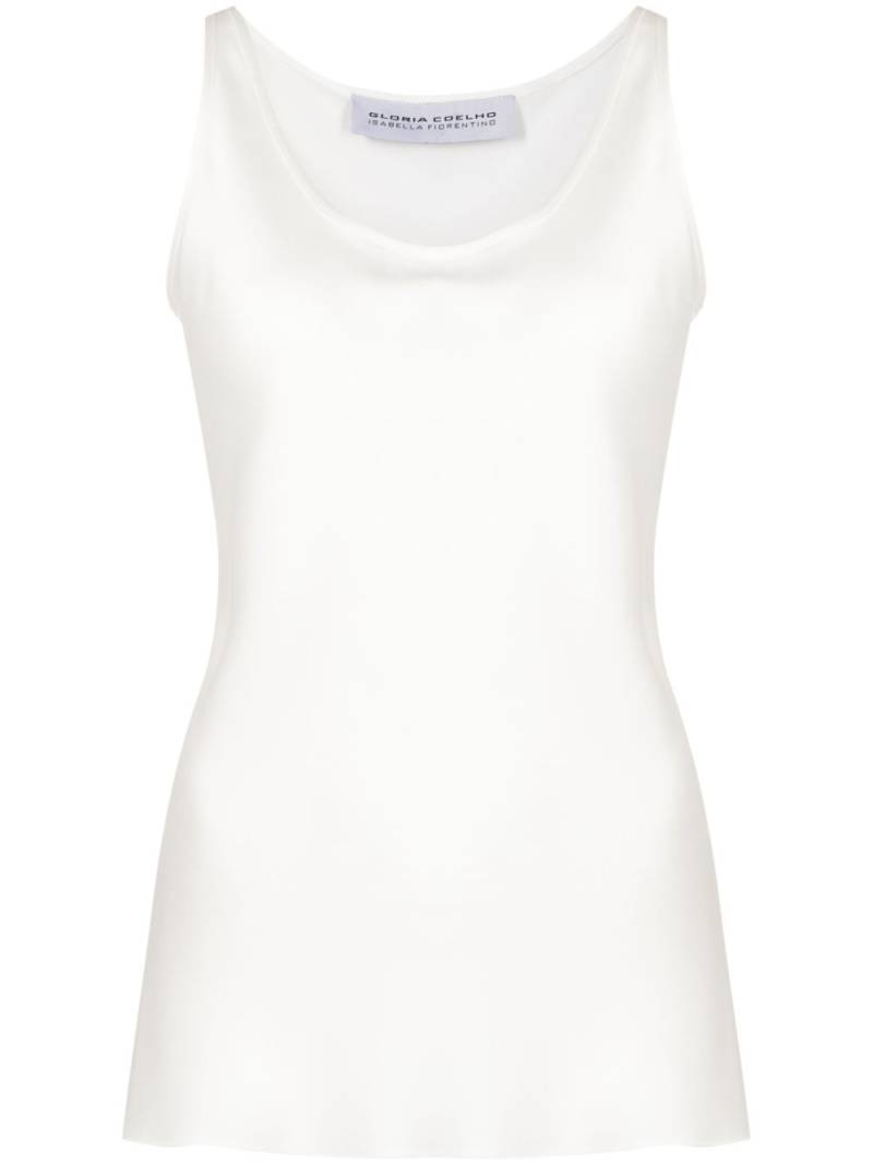 Gloria Coelho x Isabella Fiorentino crepe tank top - White von Gloria Coelho