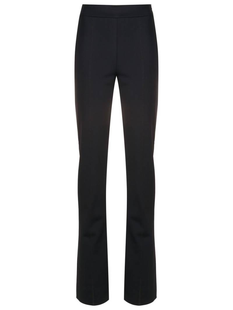 Gloria Coelho zip-detail straight-leg trousers - Blue von Gloria Coelho