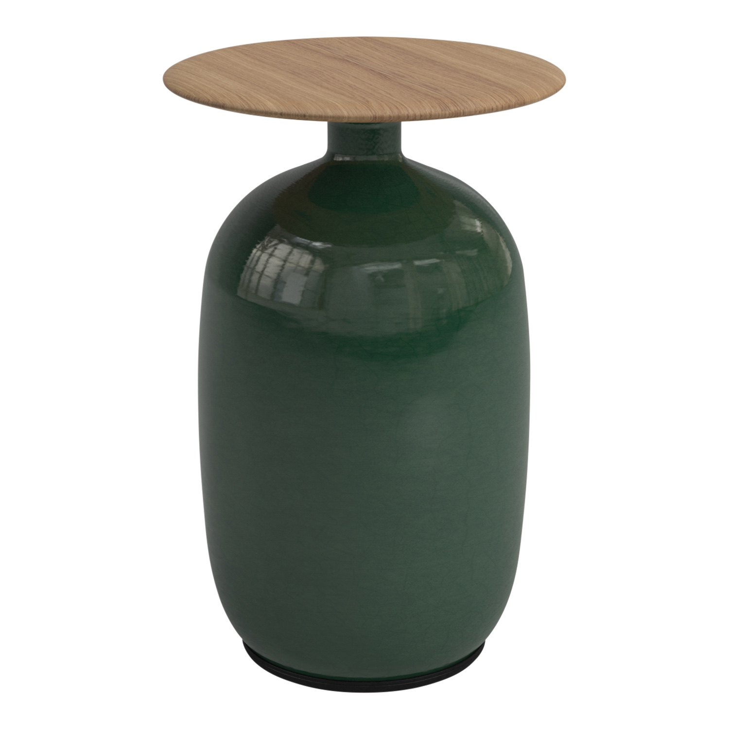 Blow High Side Table Beistelltisch, Farbe Tischsockel emerald von Gloster