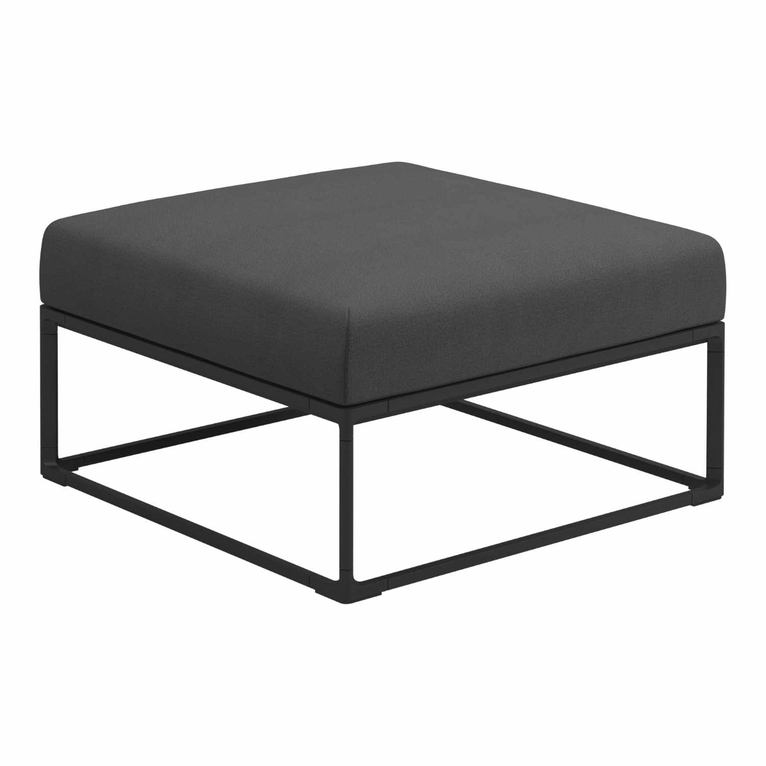 Maya Ottoman Hocker, Stoffbezug coal 144, Grösse l. 75 x t. 75 cm Maya Ottoman Hocker, Stoffbezug coal 144, Grösse l. 75 x t. 75 cm von Gloster