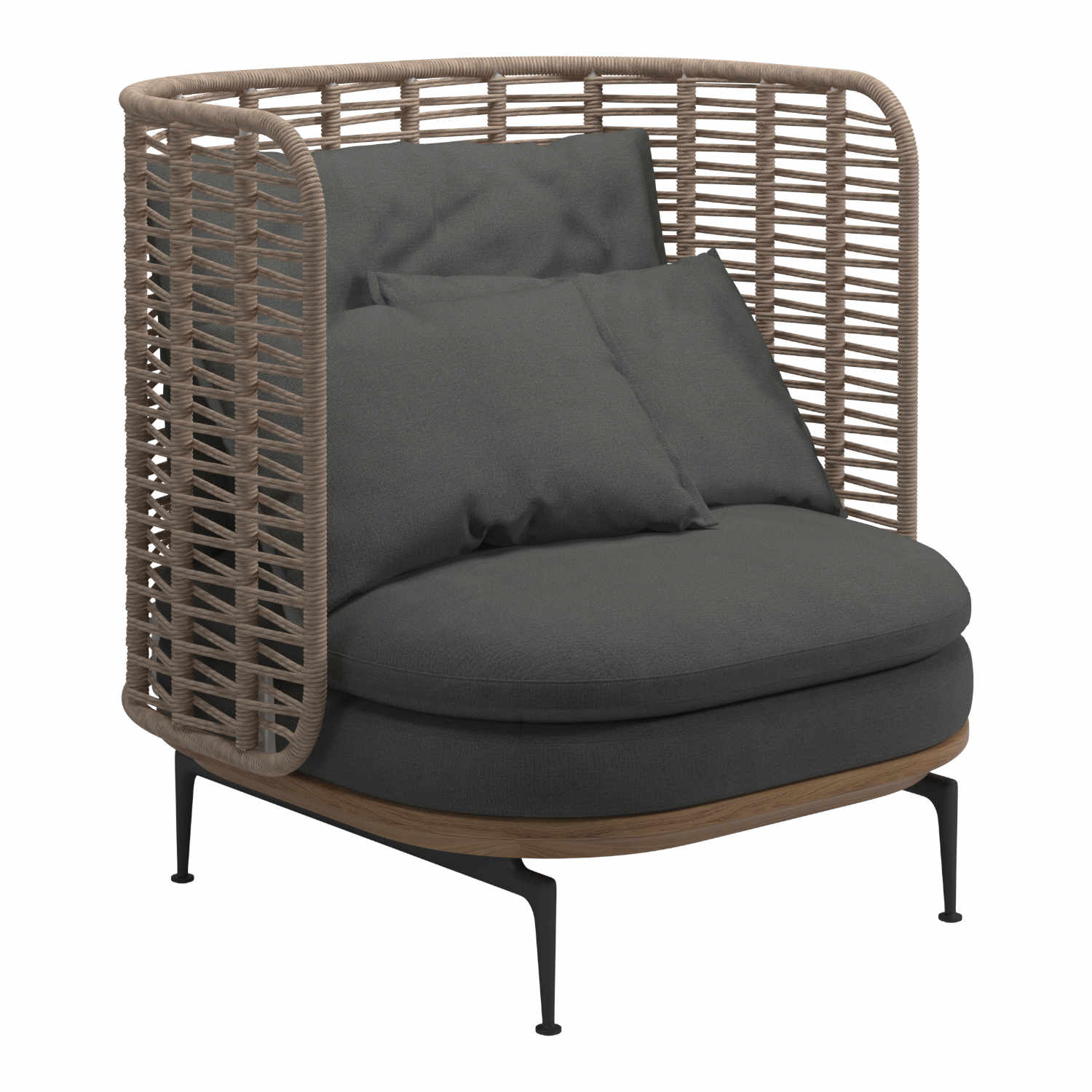 Mistral High Back Lounge Chair Sessel, Stoffbezug sand 147 Mistral High Back Lounge Chair Sessel, Stoffbezug sand 147 von Gloster