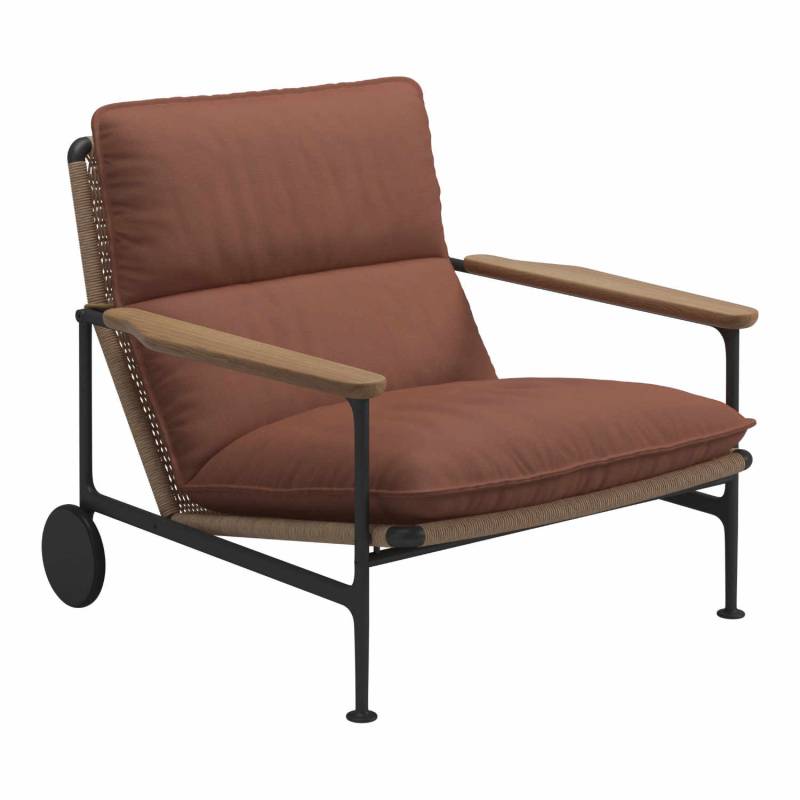 Zenith Lounge Armchair Sessel , Stoffbezug sand 147 von Gloster