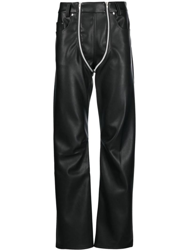 GmbH double-zip flared trousers - Black von GmbH