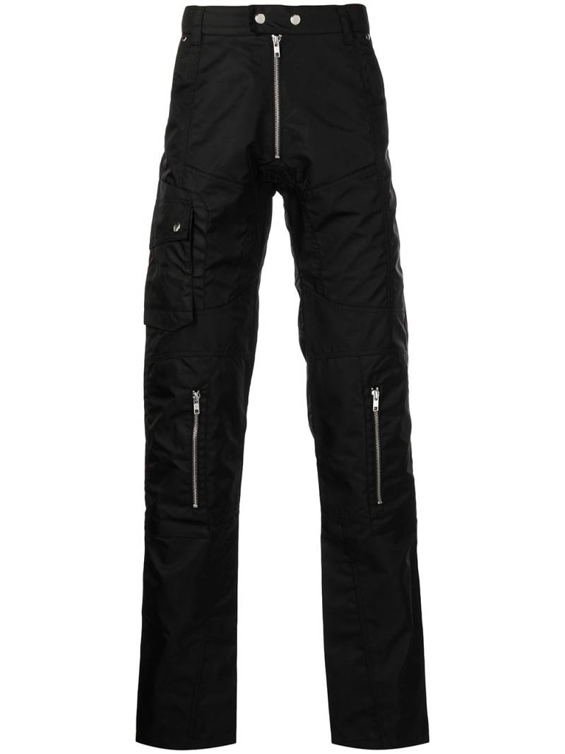 GmbH zip detail cargo trousers - Black von GmbH