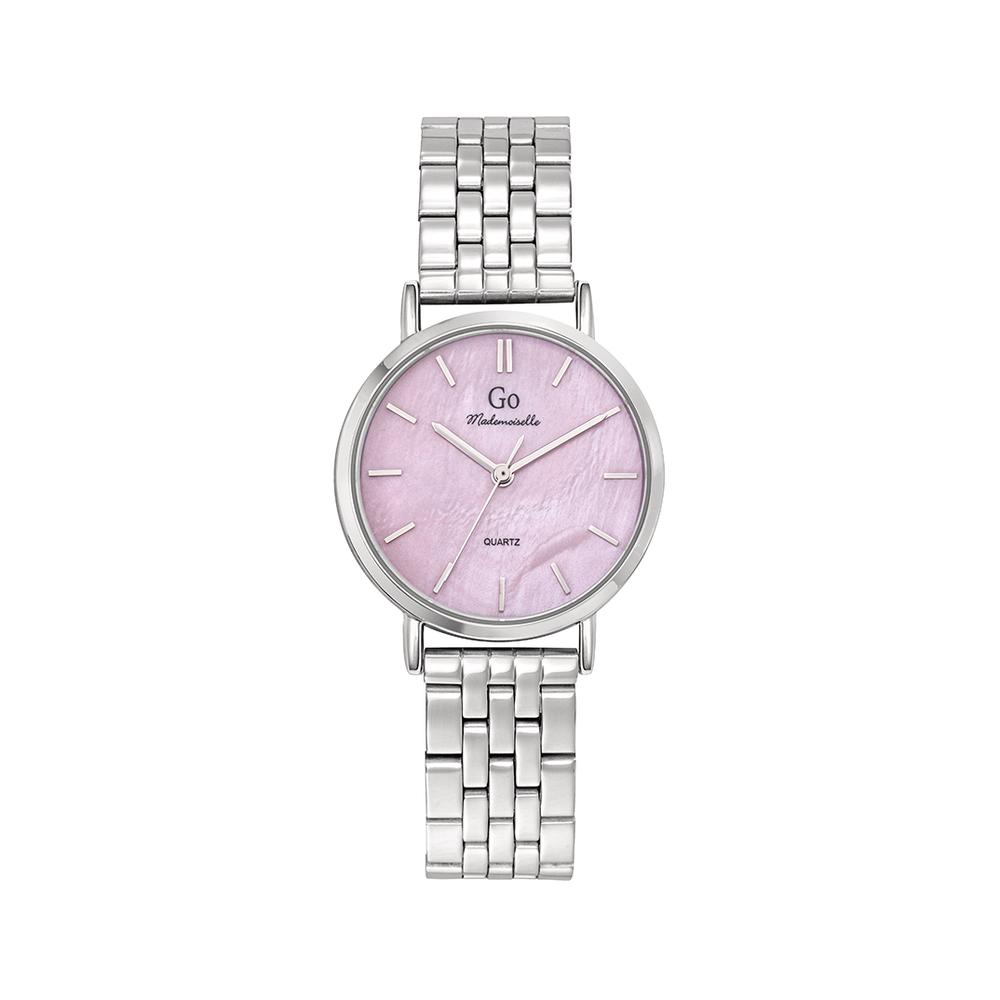 Go Girl Only Damen Uhr Edelstahl, Metall Perlmutt Ø30 mm von Go Girl Only