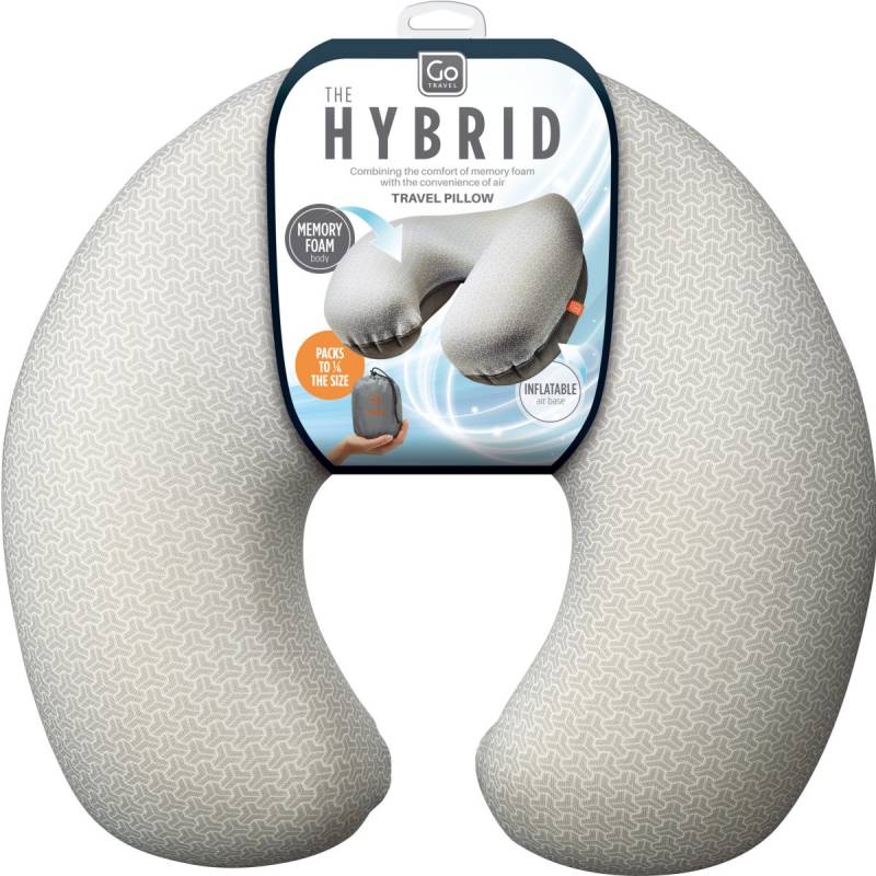 Hybrid Travel Pillow Nackenkissen Grau von Go Travel