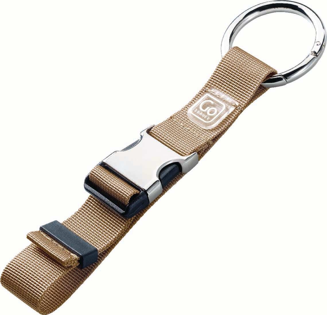 Karabinerhaken für Taschen - Carry Clip in Beige von Go Travel