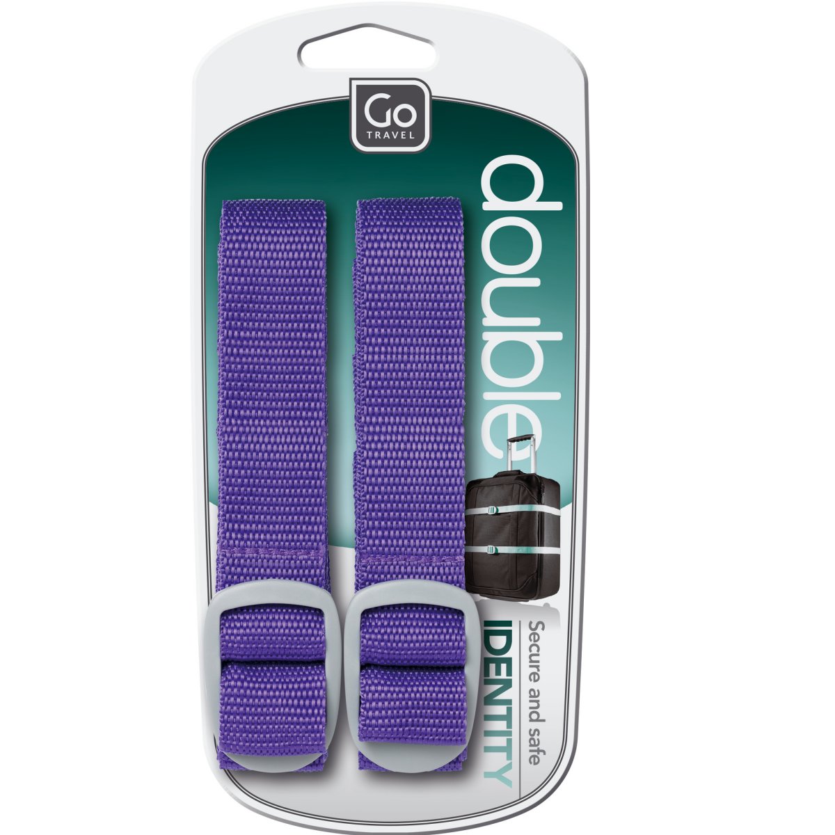 Luggage-Straps Gepäckgurte im 2er-Set Violett von Go Travel