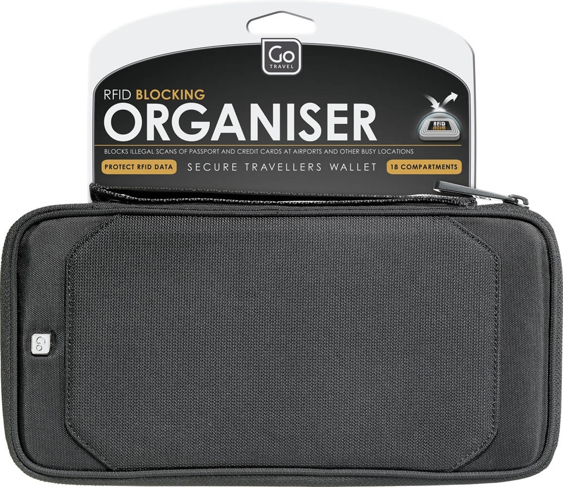 RFID Organiser und Reisepassetui in schwarz von Go Travel